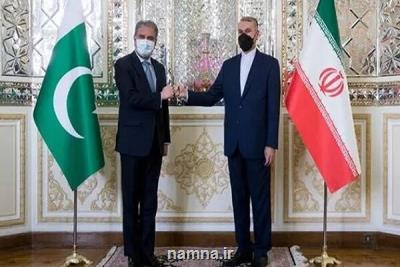 وزرای خارجه ایران و پاکستان ملاقات و گفتگو کردند