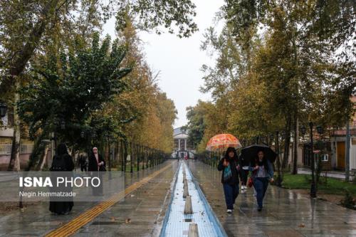 بارش باران و کاهش دما در تهران