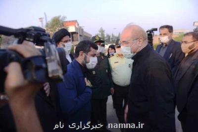 قالیباف وارد آبادان شد